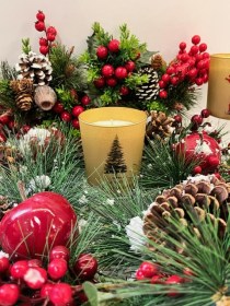 Χριστουγεννιάτικο χρυσό ποτήρι2